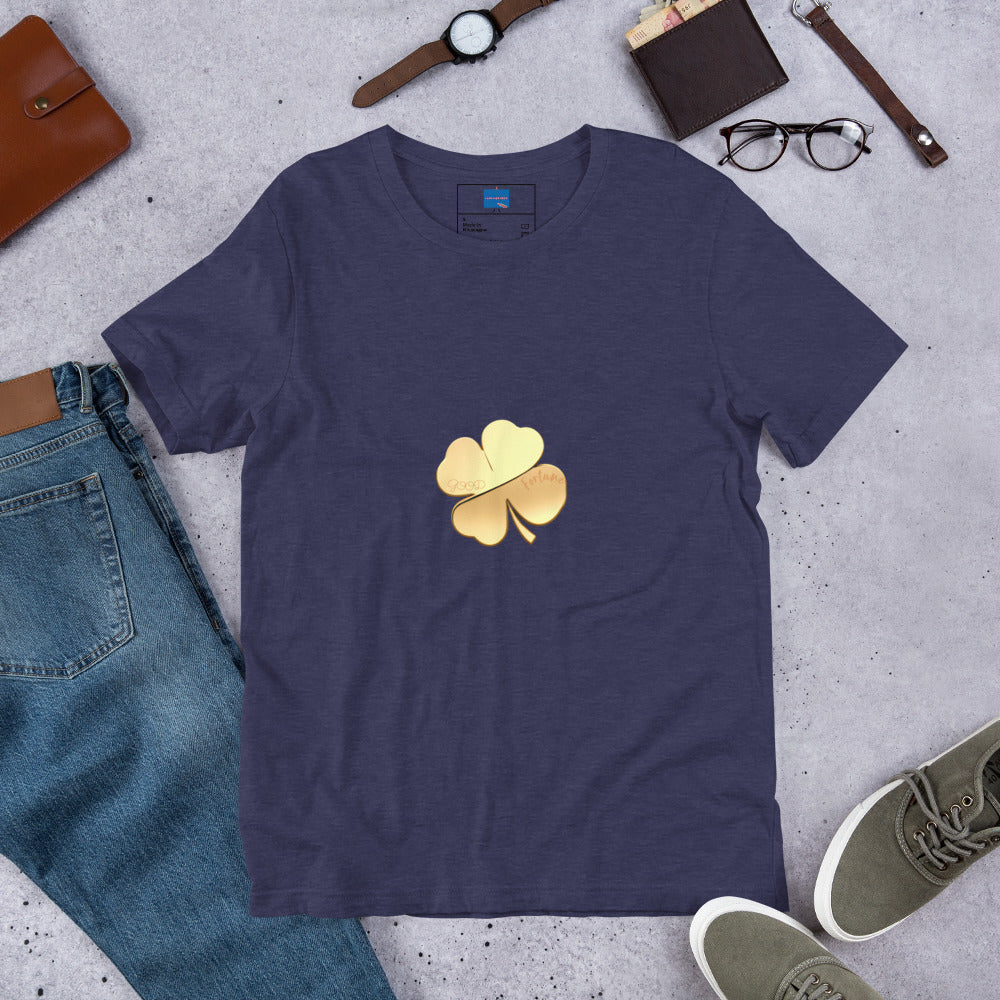 Good Fortune (Engraved) Clover Unisex t-shirt