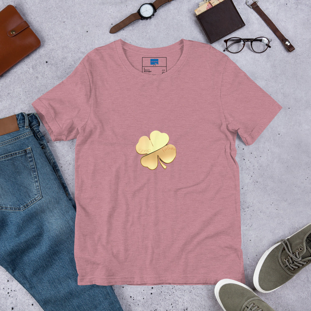 Good Fortune (Engraved) Clover Unisex t-shirt