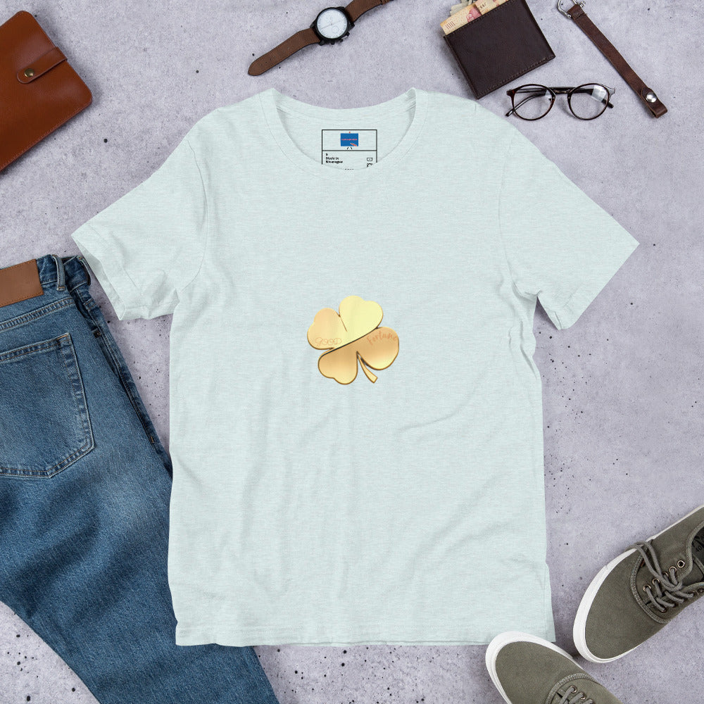 Good Fortune (Engraved) Clover Unisex t-shirt