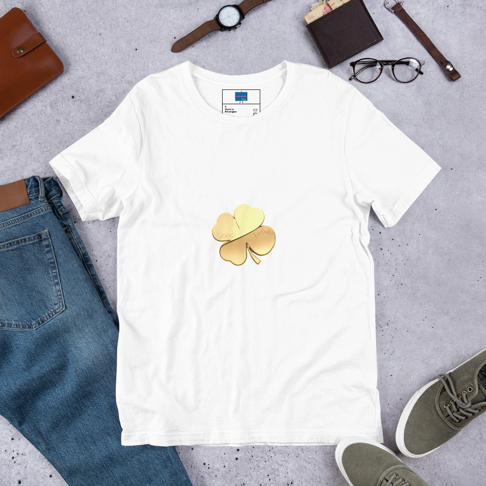 Good Fortune (Engraved) Clover Unisex t-shirt